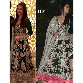 Buy vandv Aishwarya Rai Ambani Party Green Gown Online 2599