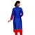 Baga designer womens blue cotton kurti