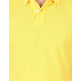 Basics Casual Yellow Cotton Muscle T Shirt In India - Shopclues Online