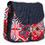 Vivinkaa Navy Abstract Canvas Sling Bag for Women 