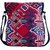 Vivinkaa Red Abstr Canvas Sling Bag for Women 