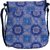 Vivinkaa Blue Tile Canvas Sling Bag for Women 
