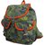 Vivinkaa Camo Green Canvas Backpack for Women 