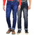 Ave Fashion Blue Whiskered Jeans For Men-Pack Of 2