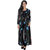 Klick2Style Blue Printed Cape Dress For Women
