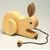 Wooden handicraft rabbit toy
