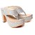 Hansx Women's Silver Heels