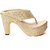 Hansx Women's Gold Heels