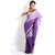 Shuddhi Pure Cotton Dark And Light Purple Bengal Handloom Taanth Saree With Free Clutch