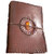 eShilp Handmade Leather Diary Plain 1Stone Side Stitch String Wrap Size 20x15x2.5 Cm Brown