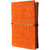 eShilp Handmade Pocket Diary Jute Fabric Cover Bahi Binding Size 13x9x1.3 Cm Orange