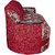 Karigar -Marvel Three seater fabric sofa (Red)