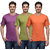 Urban Glory - Pack of 3 Mens 100 Cotton Solid T-Shirt - 454648-S