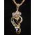 Velamart Fashion Gold Plated  AD Necklace Jewellery Set with Eartops  Earrings - 3277