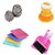 Combo of 2 Steel Scrubber and 2 Scrubber Pad and Soap Dispenser and Mini Dustpan with Brush