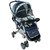 Pollyspet Reversable Baby Stroller (PP2051 Blue)