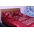 N decor Satin Quilt Cover Cousin Cover Bedding Set (Maroon)