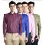 Ave Fashion Cotton Blend Full Sleeves Shirts For Men-Pack Of 4