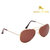 Louis Geneve Sunglasses for Men Aviator LG-SM-50-G-BROWN