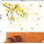Pvc Angel Girl Tree And Yellow Flowers Branch Wall Sticker