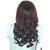 Women Fibre Synthetic maroon Black Natural wavy curly Long hair wig 3207 3H33