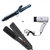 Easy Deal  hair straightener hair dryer hair curlor  combo set