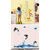 Pvc Giraffe Height Chart And Jumping Dolphins Wall Sticker (59X37 Inch)