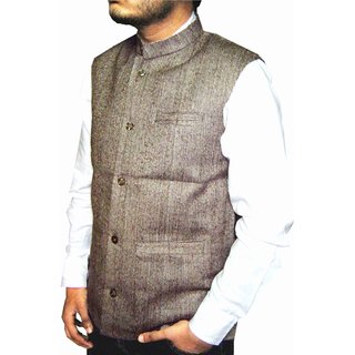 Khadi Multi Color Nehru Jacket