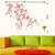 Pvc Humming Bird Pink Blossoms And Hanging Lamp Wall Sticker