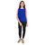 Su And Jay Top Poly Georgette Blue