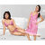 Womens Sleepwear 3pc Bra Panty  Baby doll Light Pink Lingerie  Night Set 490B Nighty Hot Bedroom Set Fun Lounge