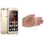 Lenovo vibe K5 note transparent back cover with tempered glass combo pack