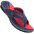 VKC Mens Red Synthetic Leather Slippers