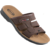 VKC Mens Black Leather Slippers