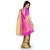 Ajira Pink Art Silk Self Design Saree With Blouse