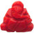 Ganesha Carved On Synthetic Triangular Red Corel (Moonga)