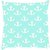 Snoogg light blue nautica anchor Digitally Printed Cushion Cover throw pillows 14 x 14 Inch