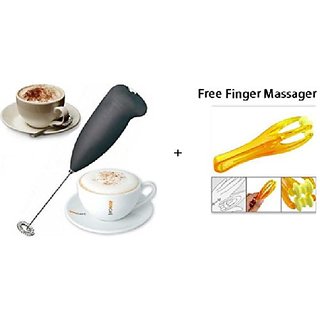 Fosher Portable Mini Hand Blender Whisker Battery Powered + Free Finger Massager