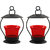 Sutra Decor Tealight Holder Set(Red Pack of 2)