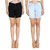 AVE Fashion Wear Slim Fit Denim Shorts For Girls-Pack Of 2