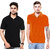 Enquotism Men's Multicolor Round Neck T-Shirt (Pack of 2)