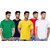 Enquotism Men's Multicolor Round Neck T-Shirt (Pack of 5)