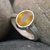 6 Ct Natural Yellow Sapphire Simple Sterling  Silver Ring for Men  Women CH265