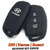 Premium Silicone Car Key Cover for New Hyundai i20, Verna, Xcent (GREY)