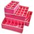 Set of 4 Foldable Storage Box type Non-Smell Drawer Organizer-Pink