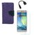 YGS Diary Wallet Case Cover  For Samsung Galaxy J7 (2016 Edition)-Purple With Tempered Glass With Micro OTG Cable
