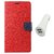 YGS Diary Wallet Case Cover  For Samsung Galaxy J7 (2016 Edition)-Red With White Dual Port Car Charger
