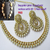 Golden Polki Necklace Set with Free Kaan Ear Cuff