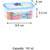 RK Super Lock  Seal Polypropylene Rectangular Containers, 140ml, Set of 3, Transparent