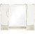 Zahab Pulse Three Door Plastic Cabinet- White